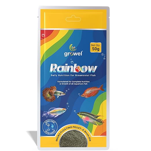 Growel Rainbow, Micro Floating Fish Food Pellets 50g
